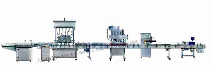 GZF-12L灌裝線直列式裝機(jī)、自動鎖蓋機(jī)、鋁箔封口、貼標(biāo)灌裝線